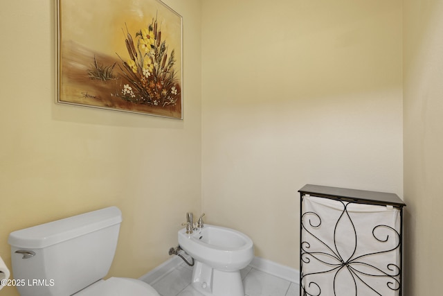 102 Lake Somerset Cir, Bluffton, SC 29909 - half bath with a bidet and tile patterned flooring