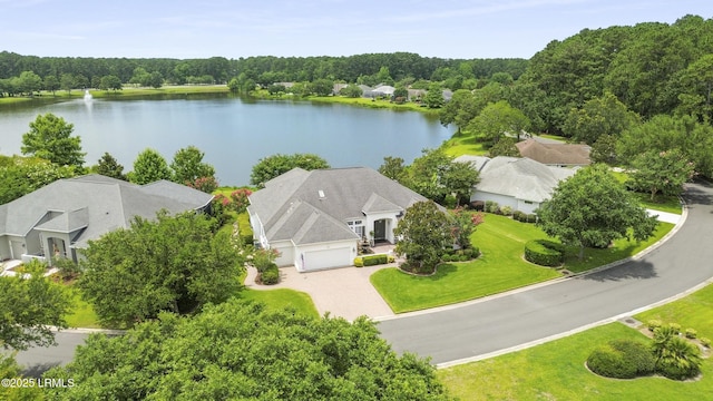 102 Lake Somerset Cir, Bluffton, SC 29909 - view from above of property with a nearby body of water