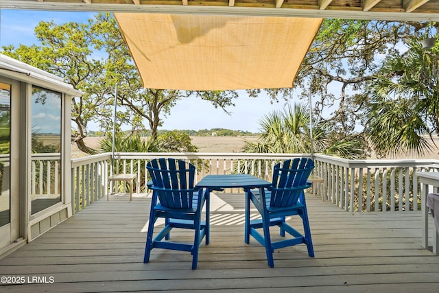 view of wooden terrace