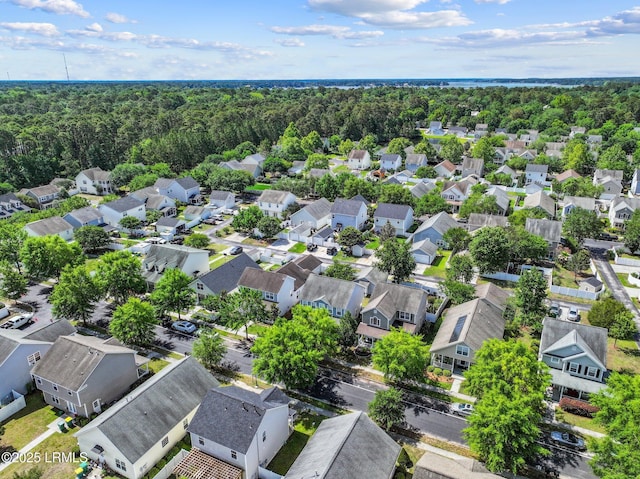 15 6th Ave, Bluffton, SC 29910 - aerial view of residential area featuring a heavily wooded area