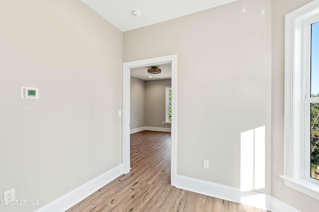 100 Battery Creek Club Dr, Beaufort, SC 29902 - spare room with light wood-type flooring, baseboards, and a smoke detector