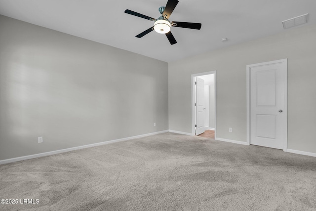 171 Great Bend Dr, Beaufort, SC 29906 - unfurnished bedroom featuring baseboards, a ceiling fan, visible vents, and carpet