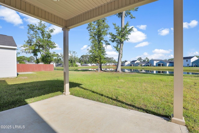 171 Great Bend Dr, Beaufort, SC 29906 - view of patio featuring a residential view and a water view
