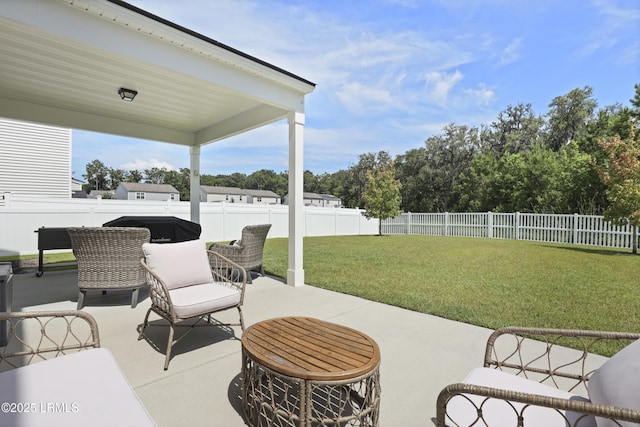 74 Keowee Ln, Beaufort, SC 29906 - fenced backyard featuring a patio