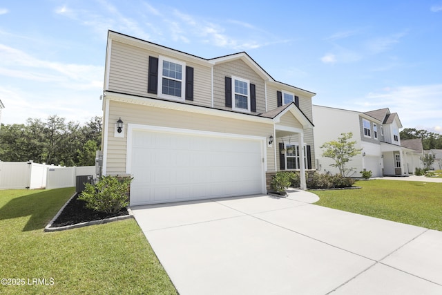 74 Keowee Ln, Beaufort, SC 29906 - view of front facade with concrete driveway and a garage
