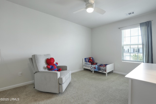 74 Keowee Ln, Beaufort, SC 29906 - bedroom with carpet and ceiling fan