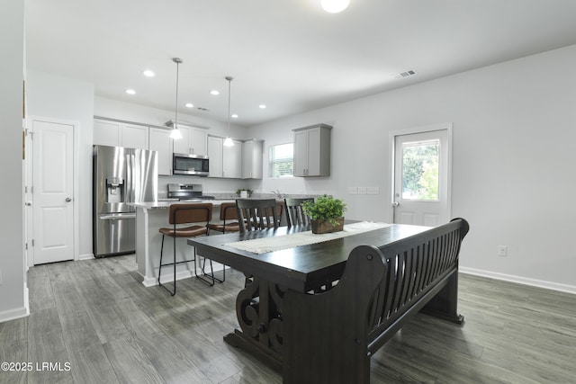 74 Keowee Ln, Beaufort, SC 29906 - dining space featuring recessed lighting and wood finished floors