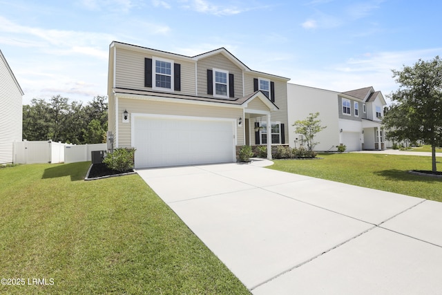 74 Keowee Ln, Beaufort, SC 29906 - traditional-style house featuring concrete driveway and an attached garage