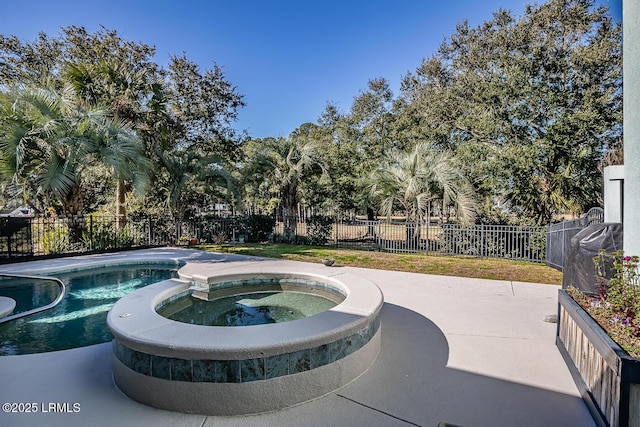 1348 Rowland Dr, Saint Helena Island, SC 29920 - view of pool with a patio area and an in ground hot tub