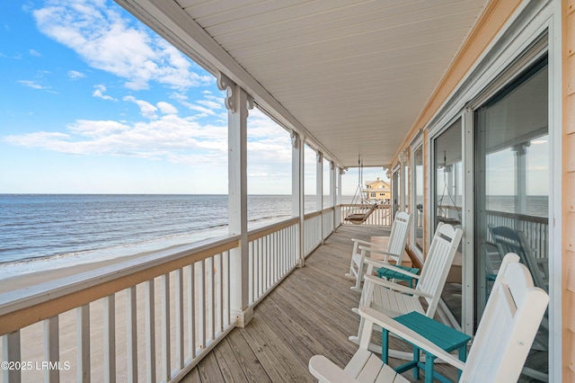 108 Harbor Dr N, Harbor Island, SC 29920 - deck with view of water and beach