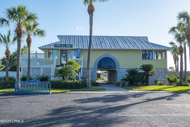 108 Harbor Dr N, Harbor Island, SC 29920 - view of front of property featuring metal roof