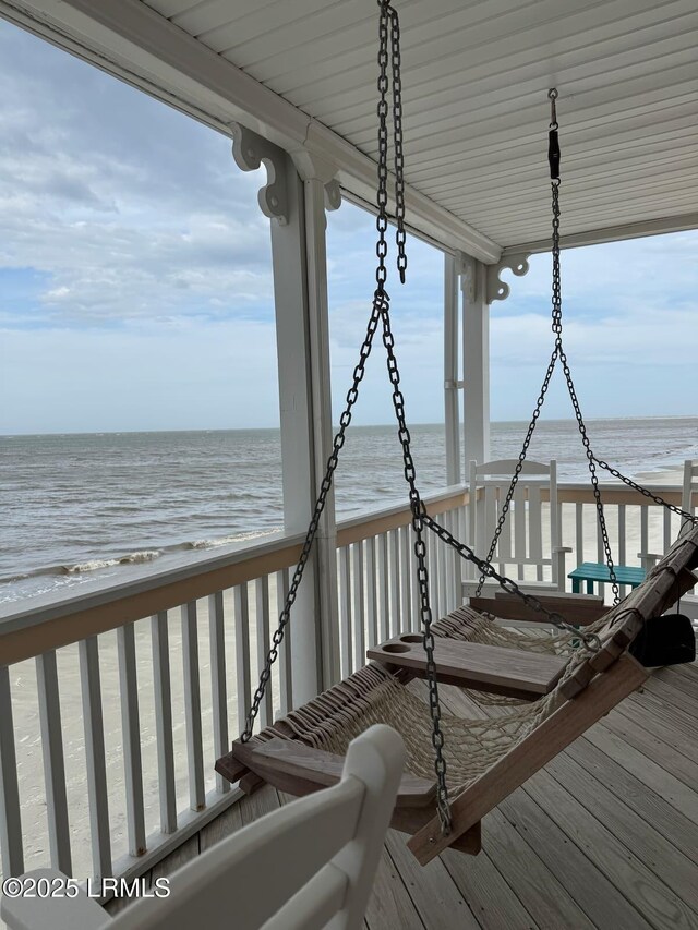 108 Harbor Dr N, Harbor Island, SC 29920 - deck featuring a water view