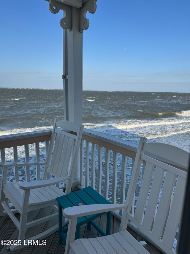 108 Harbor Dr N, Harbor Island, SC 29920 - deck with view of water and beach