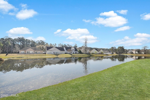 water view featuring a residential view