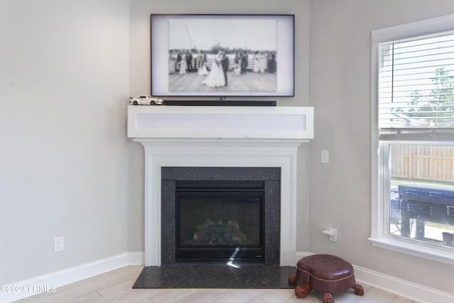 room details featuring hardwood / wood-style flooring