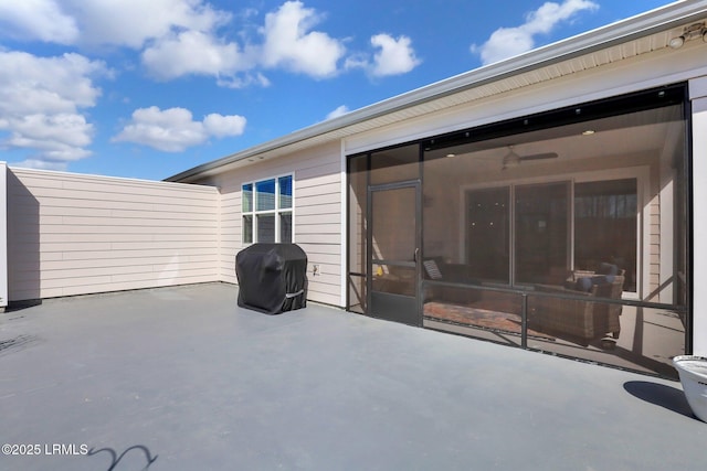 265 Beachcomber Blvd, Hardeeville, SC 29927 - view of patio / terrace featuring a sunroom and grilling area