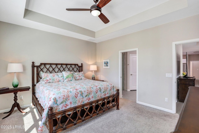 265 Beachcomber Blvd, Hardeeville, SC 29927 - bedroom with carpet, a tray ceiling, and baseboards