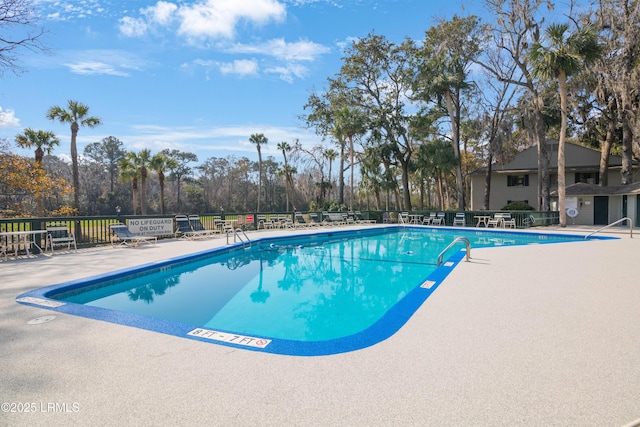 view of pool with a patio