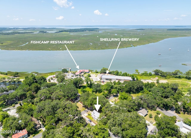 1108 12th St, Port Royal, SC 29935 - drone / aerial view of a large body of water