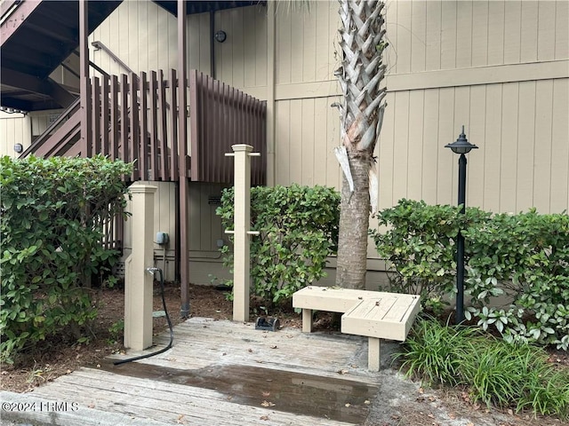 view of patio / terrace with a deck