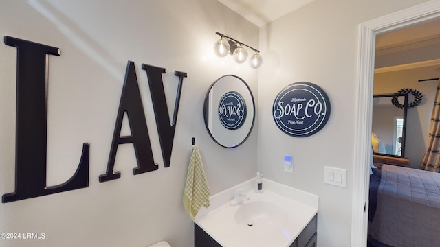 bathroom with vanity