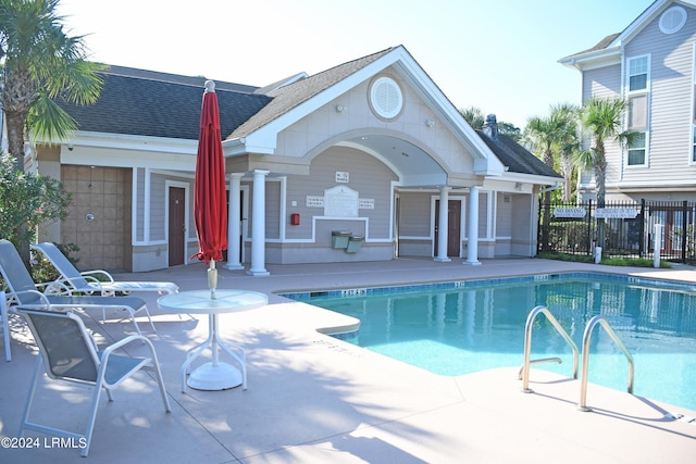 view of pool with a patio