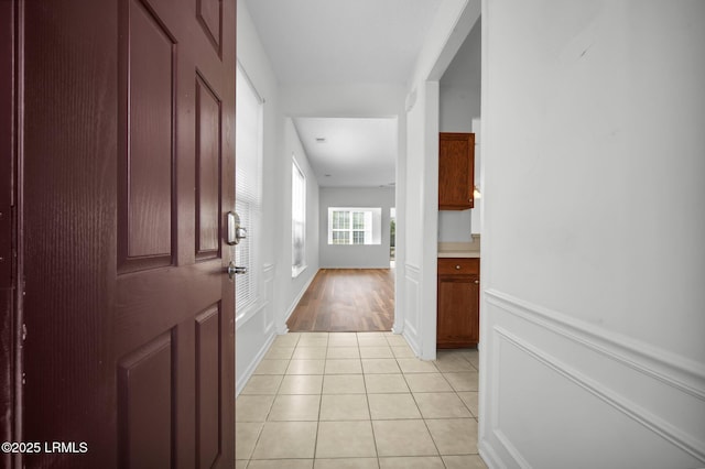 view of tiled entryway