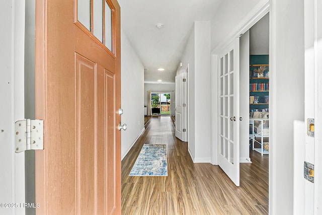 32 Chinquapin St, Beaufort, SC 29906 - foyer with baseboards, wood finished floors, and recessed lighting