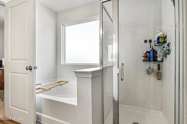 32 Chinquapin St, Beaufort, SC 29906 - bathroom with a shower stall and a garden tub