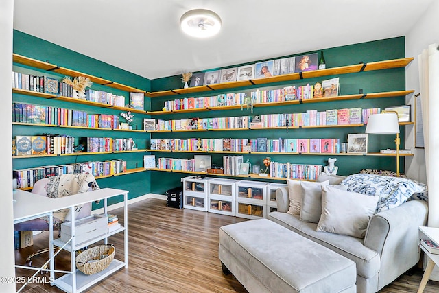 32 Chinquapin St, Beaufort, SC 29906 - sitting room with baseboards and wood finished floors