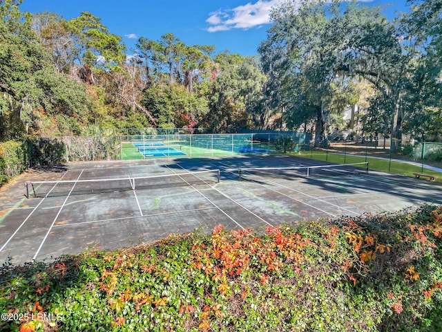 view of tennis court