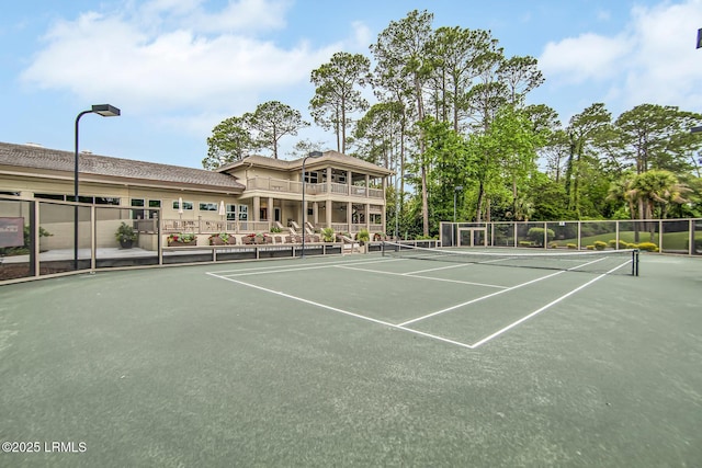 view of tennis court