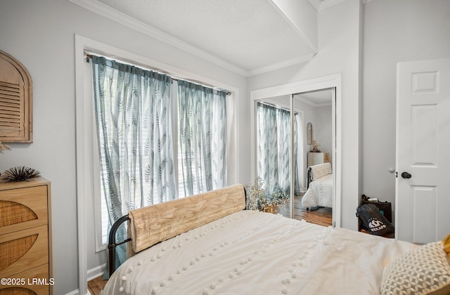 10 Rockville Way, Beaufort, SC 29902 - bedroom with a closet, crown molding, and wood finished floors