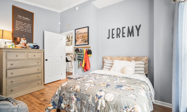10 Rockville Way, Beaufort, SC 29902 - bedroom with ornamental molding and wood finished floors