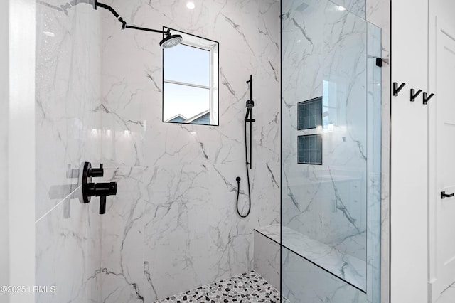1014 Ferrets End, Beaufort, SC 29902 - bathroom featuring a marble finish shower