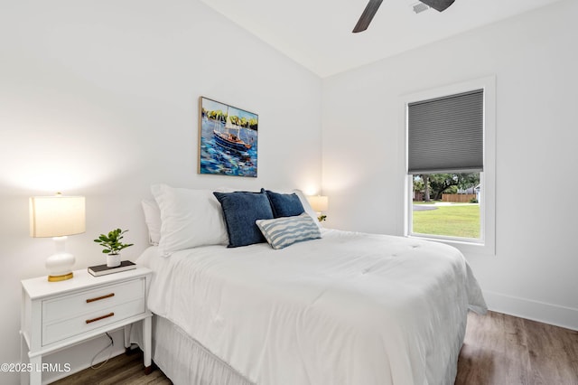 1014 Ferrets End, Beaufort, SC 29902 - bedroom featuring wood finished floors, baseboards, and a ceiling fan