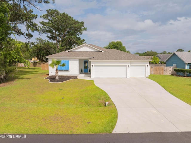 1014 Ferrets End, Beaufort, SC 29902 - ranch-style house featuring driveway, a garage, and roof with shingles