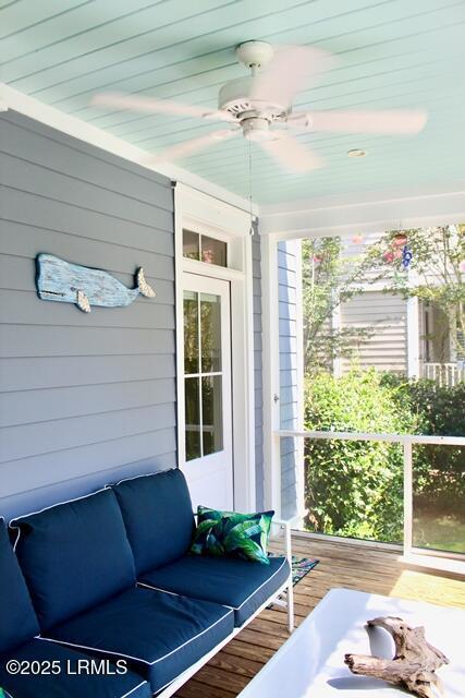 10 Hayek St, Beaufort, SC 29907 - view of sunroom