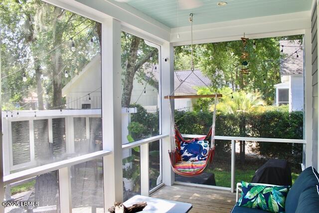 10 Hayek St, Beaufort, SC 29907 - sunroom / solarium featuring wood finished floors