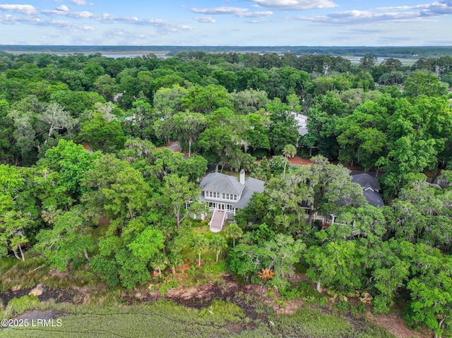 208 Cotton Dike Rd, Saint Helena Island, SC 29920 - aerial overview of property's location featuring a heavily wooded area