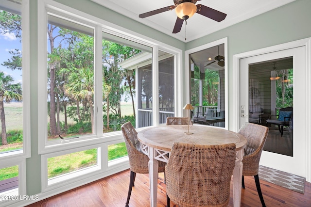 208 Cotton Dike Rd, Saint Helena Island, SC 29920 - sunroom / solarium with wood finished floors