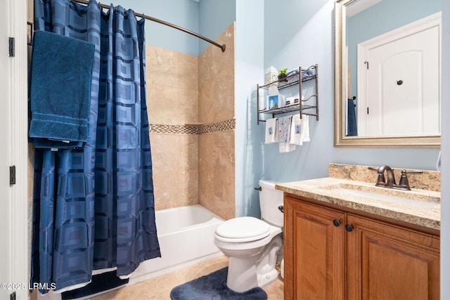 10 Anchor Bay Ct, Bluffton, SC 29910 - full bath featuring shower / bath combination with curtain, vanity, and tile patterned flooring