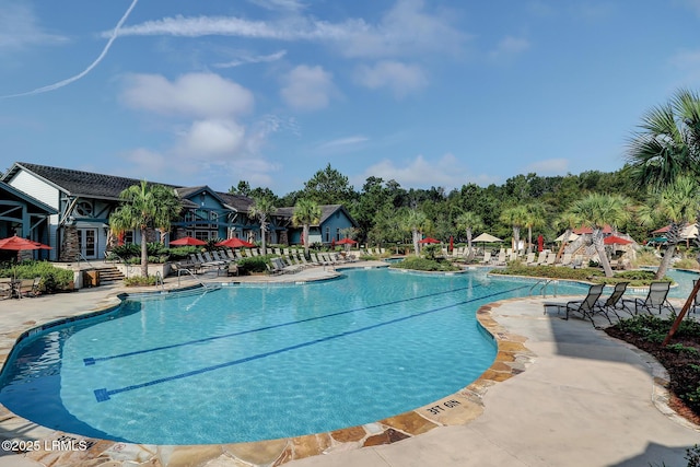 10 Anchor Bay Ct, Bluffton, SC 29910 - community pool with a patio area