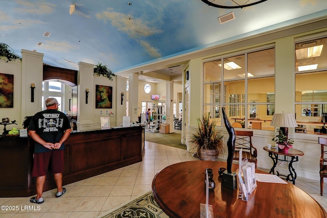 10 Anchor Bay Ct, Bluffton, SC 29910 - reception area featuring decorative columns
