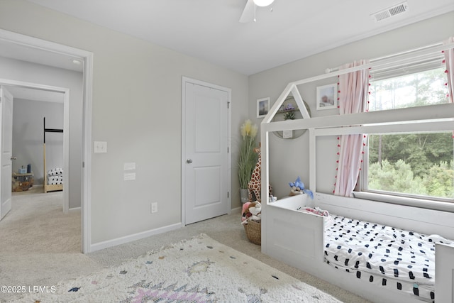 118 Beckenridge Cir, Okatie, SC 29909 - bedroom featuring carpet, baseboards, and ceiling fan