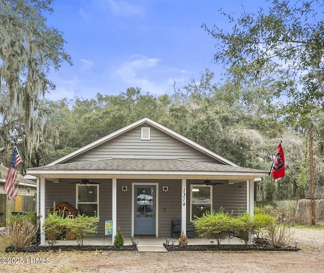 view of front of house featuring a porch