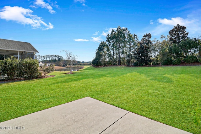 view of yard with a patio