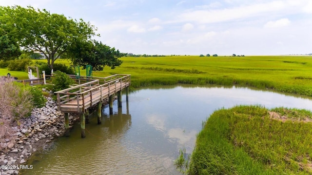 dock with a water view