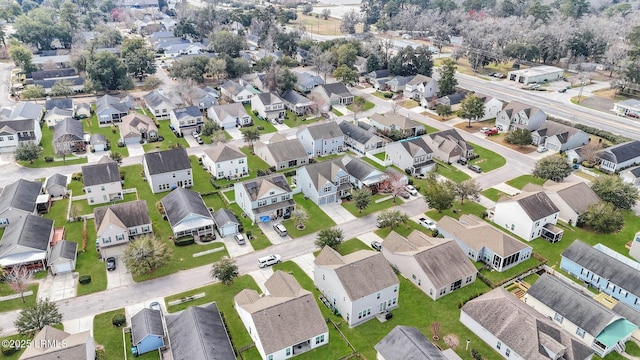 aerial view featuring a residential view