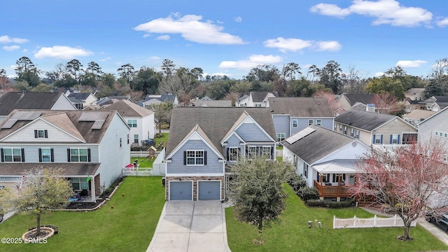 birds eye view of property featuring a residential view